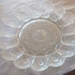 Crystal Deviled egg tray/ plate